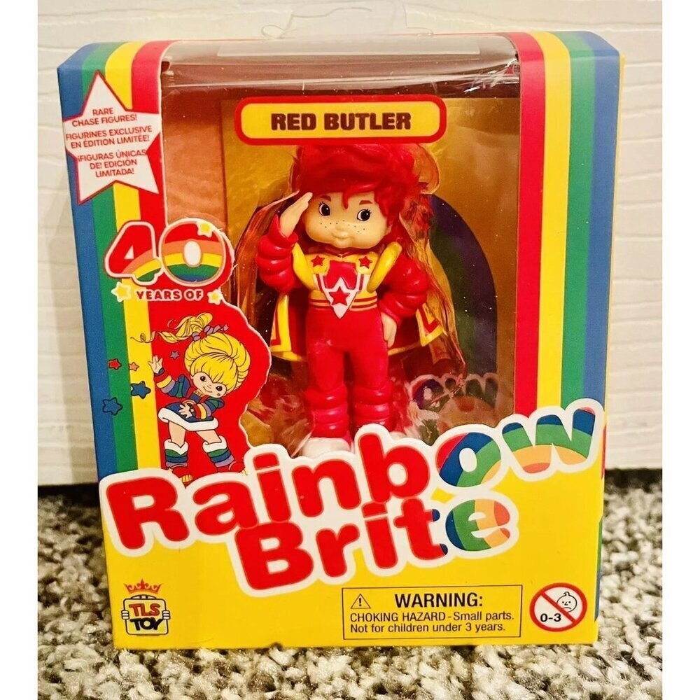 Rainbow Brite The Loyal Subjects CheeBee 2.5" Character Red Butler 40th Chase